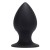 Korek analny Plug-silikonowy, czarny, Large