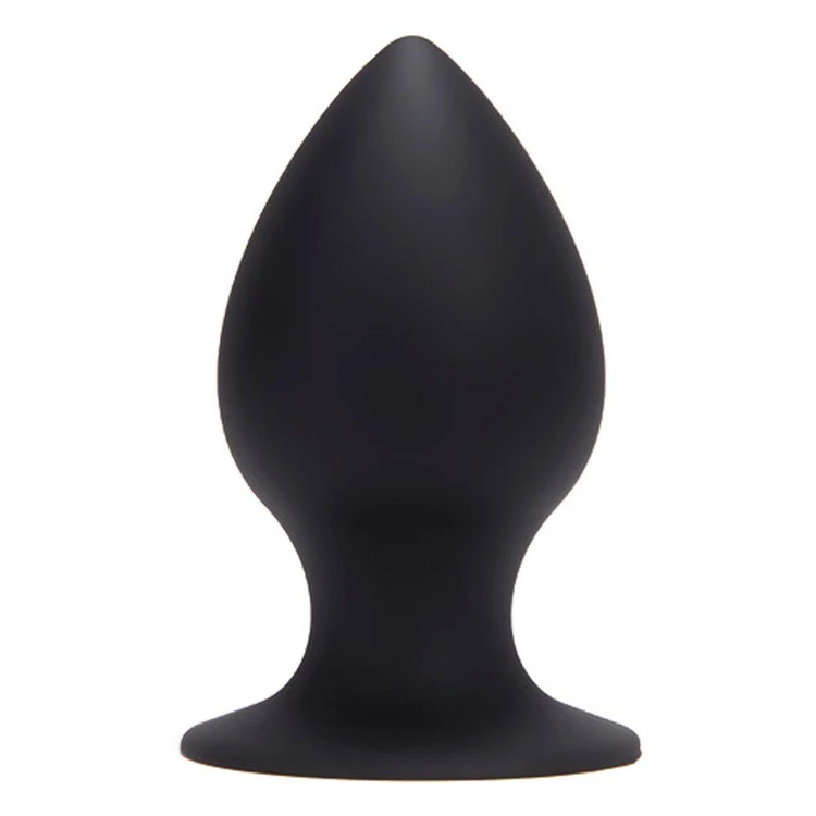 Korek analny Plug-silikonowy, czarny XL  EXTRA LARGE