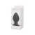 Korek analny Plug-silikonowy, czarny XL  EXTRA LARGE