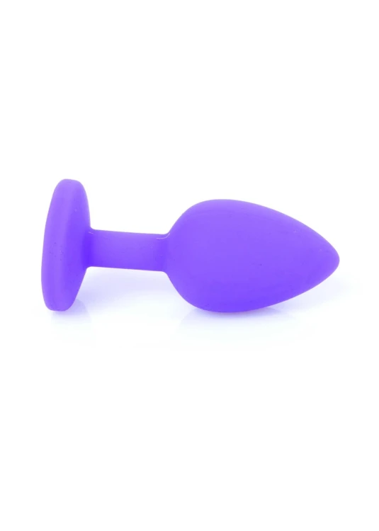 Korek analny, Plug-silikonowy, fiolet S