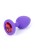 Korek analny, Plug-silikonowy, fiolet S