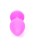 Plug-Jewellery Pink Silicon PLUG Medium- Light Blue Diamond