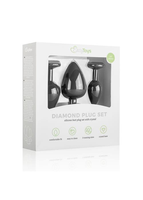 Plug-Diamond Plug zestaw 3ch korków rozmiar S, M, XL
