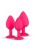 Plug-Diamond Plug Set-Pink zestaw 3ch  korków S,M.XL