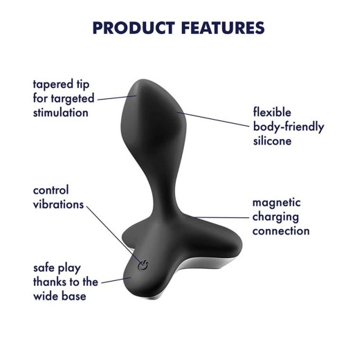 Safisfyer Game Changer  Plug-Vibrator   pękatym kształcie i ze zwężającym się czubkiem