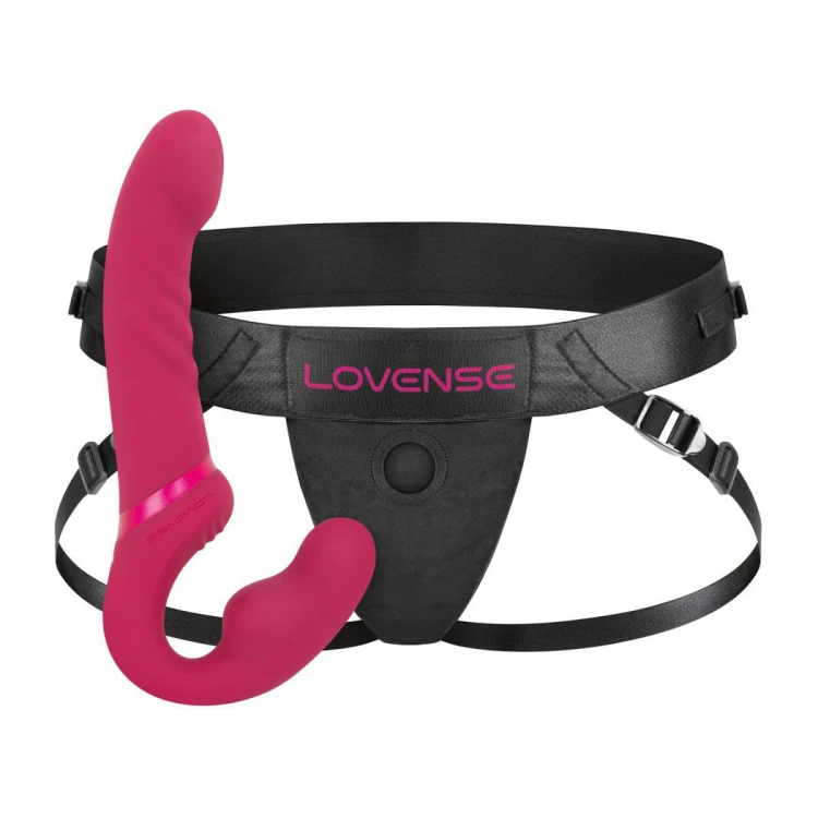 Wibrator Strap-On Lapis Lovense dla wspólnej, synchronicznej przyjemności
