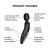 Wibrator różdżka Wand-erland Black/Rosegold Satisfyer