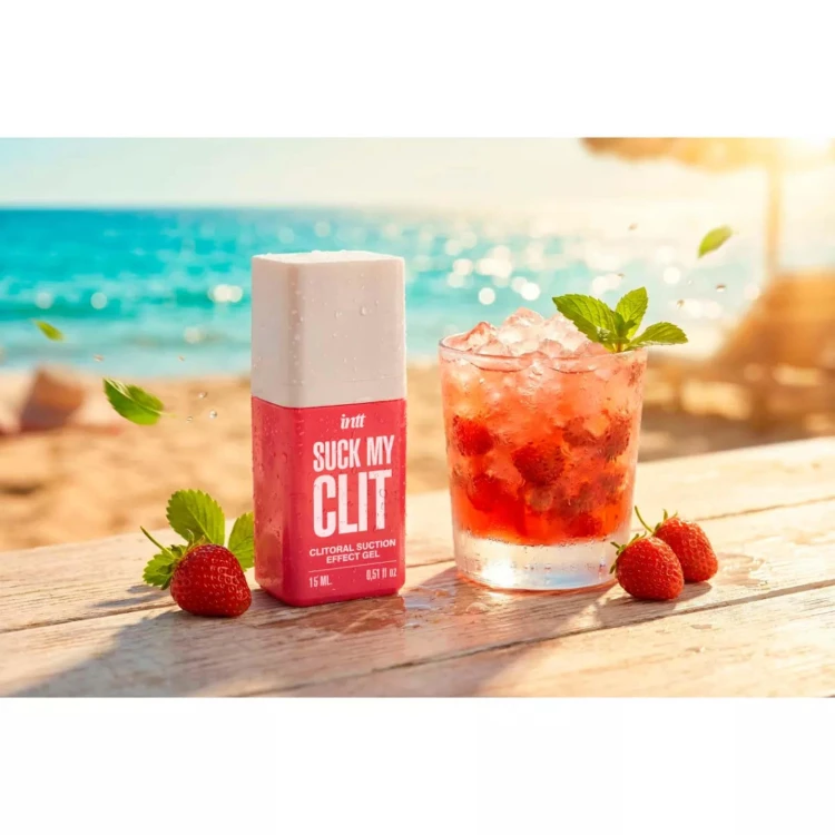 SUCK MY CLIT - Wild Strawberry żel stymulujący