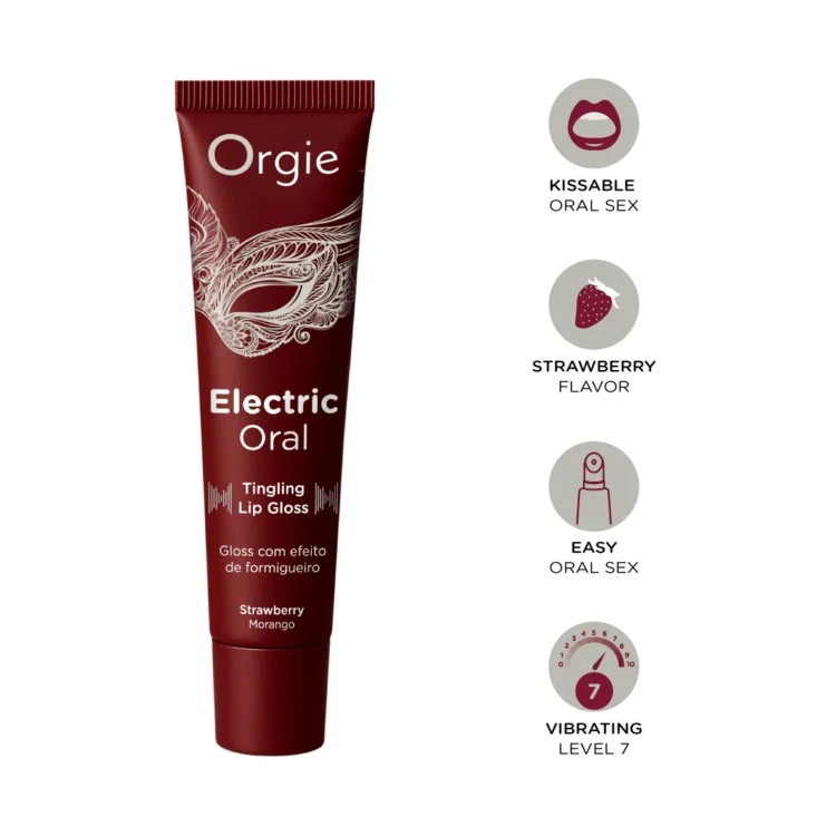 ELECTRIC ORAL - Truskawkowa Iskra żel wibrujący  10 ml