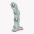 Dildo Bouncer - Light Green , rotujące ciężarki, stram-on,