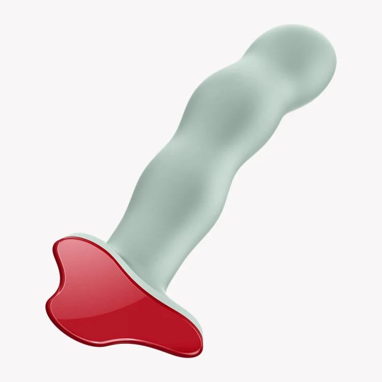 Dildo Bouncer - Light Green , rotujące ciężarki, stram-on,