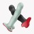 Dildo Bouncer - Light Green , rotujące ciężarki, stram-on,