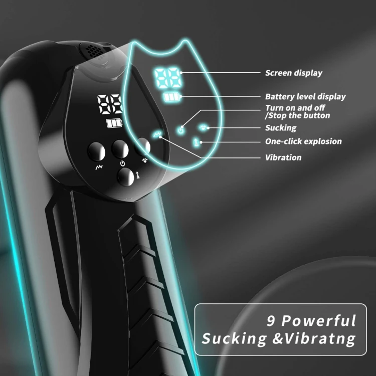 Masturbator, PREMIUM RECHARGEABLE MULTIFUNCTIONS 04 luksusowa przyjemność , czerń