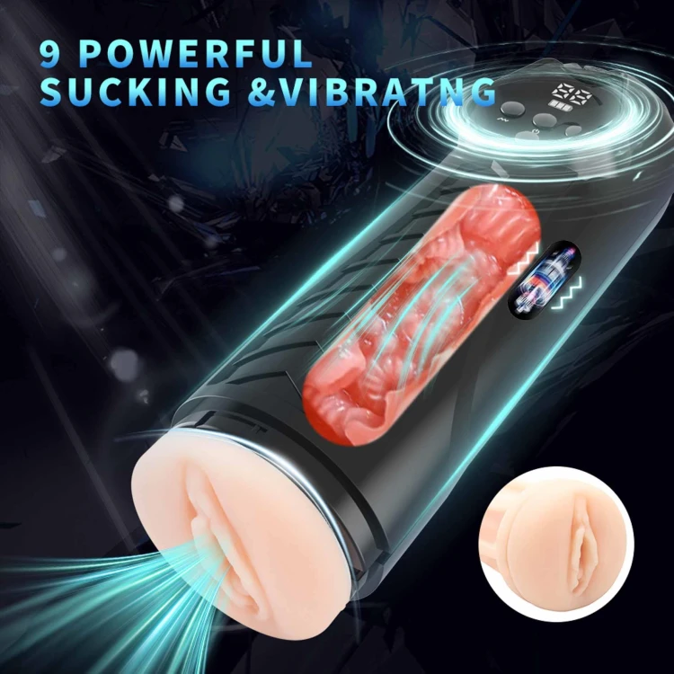 Masturbator, PREMIUM RECHARGEABLE MULTIFUNCTIONS 04 luksusowa przyjemność , czerń