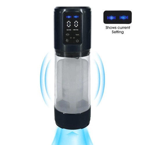 Masturbator UltraLift - Automatic Waterproof Masturbator Pump - Gun Metal
