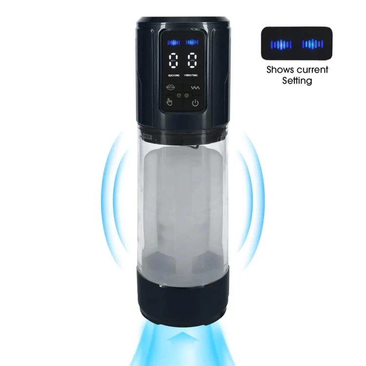 Masturbator UltraLift - Automatic Waterproof Masturbator Pump - Gun Metal