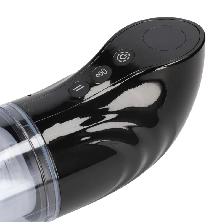 Masturbator StrokeMate - Suction Rotation and Thrusting Masturbator Pump -czarny