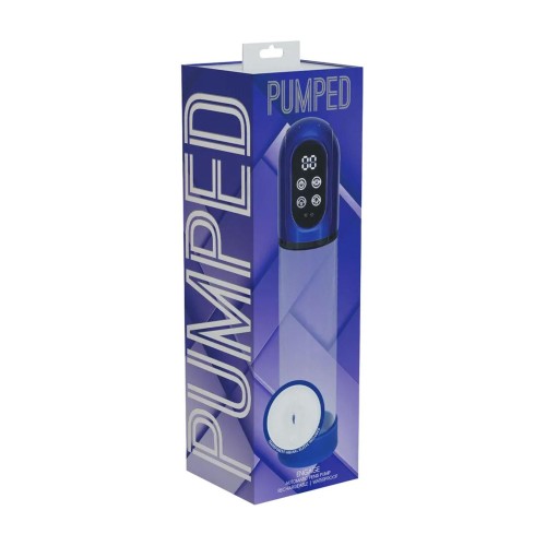 Pompka męska Engage - Automatic Waterproof Penis Pump and Masturbator - Metallic niebieska