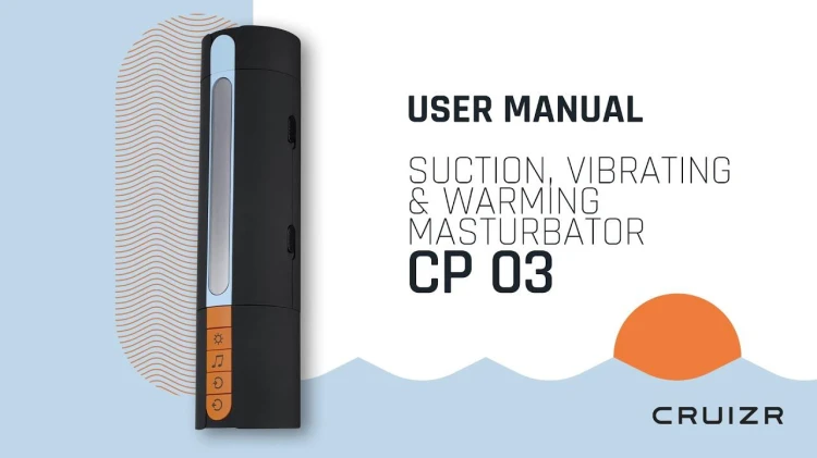 Masturbator  CRUIZR-CP03 Deluxe Vibrating And Sucking Automatic Masturbator With Adapter