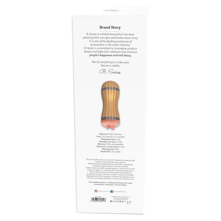 Masturbator- Bevis - 36 functions USB