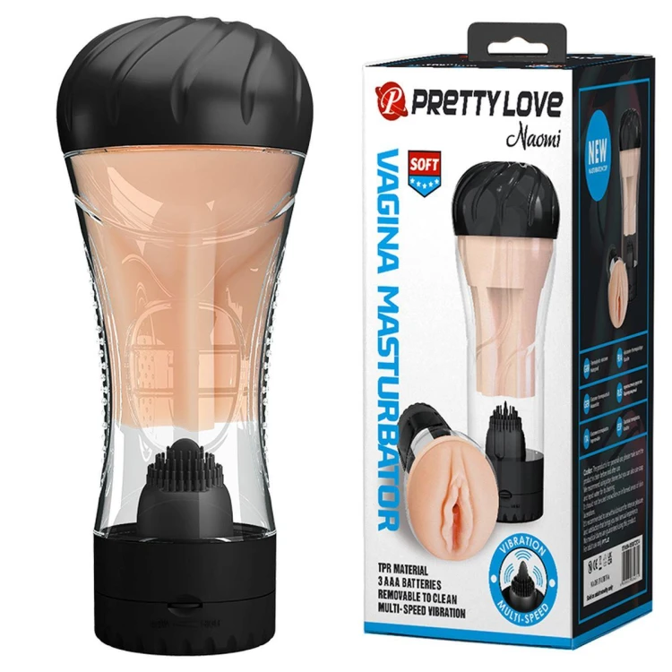 MASTURBATOR wibrujący PRETTY LOVE - Naomi, VAGINA , Vibration