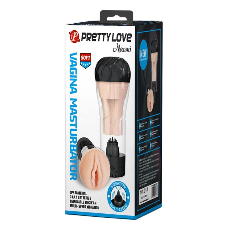 MASTURBATOR wibrujący PRETTY LOVE - Naomi, VAGINA , Vibration
