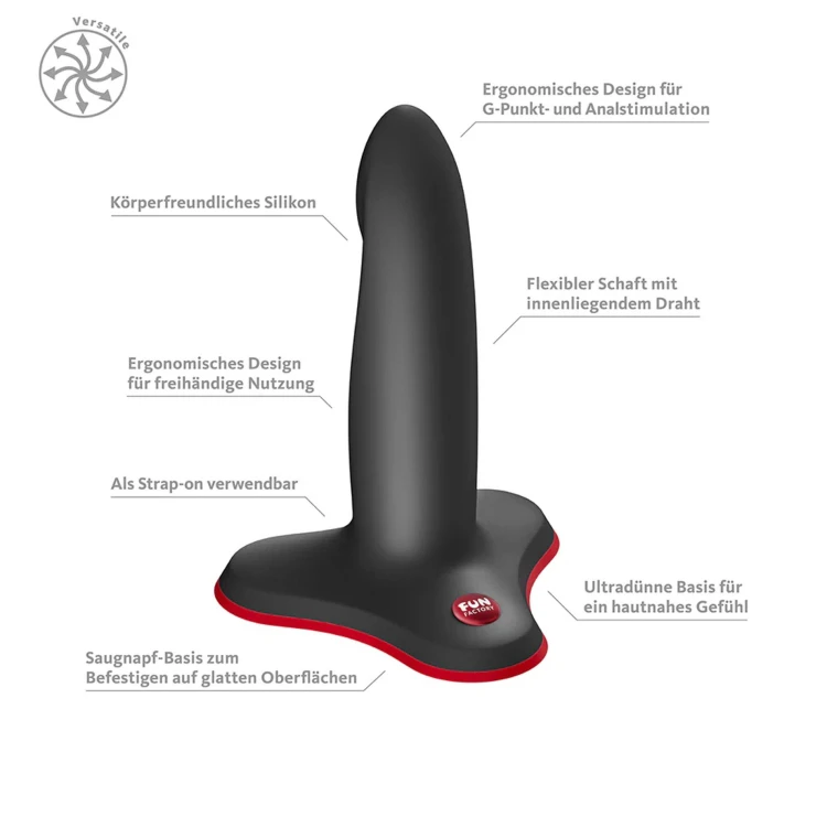 Strap-on, dildo Limba Flex S - Black