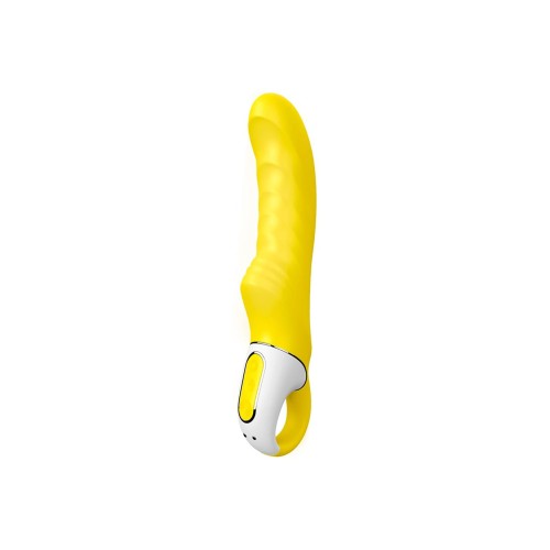 Wibrator-Satisfyer Vibes Yummy Sunshine z prążkowaną strukturą