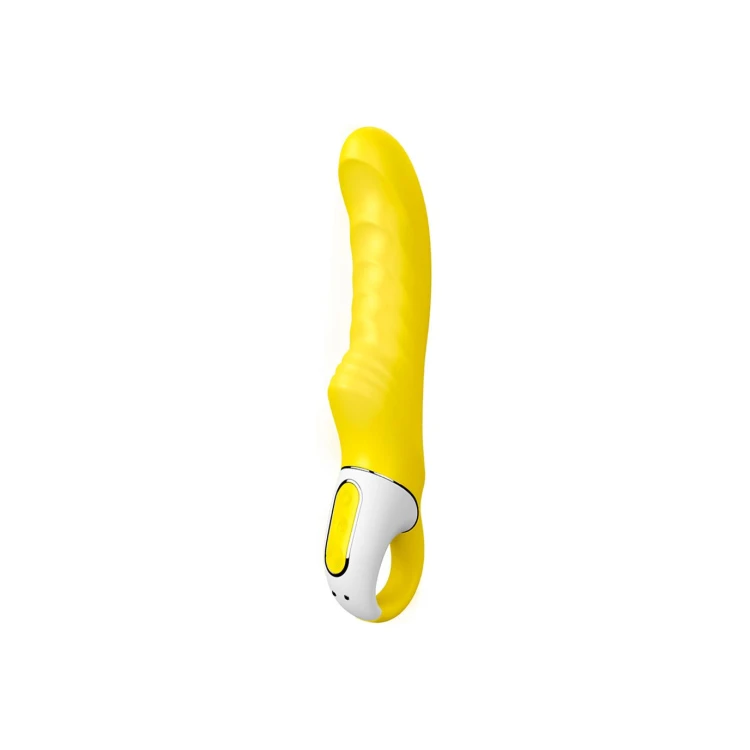 Wibrator-Satisfyer Vibes Yummy Sunshine z prążkowaną strukturą