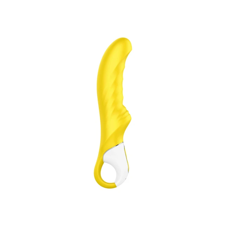 Wibrator-Satisfyer Vibes Yummy Sunshine z prążkowaną strukturą