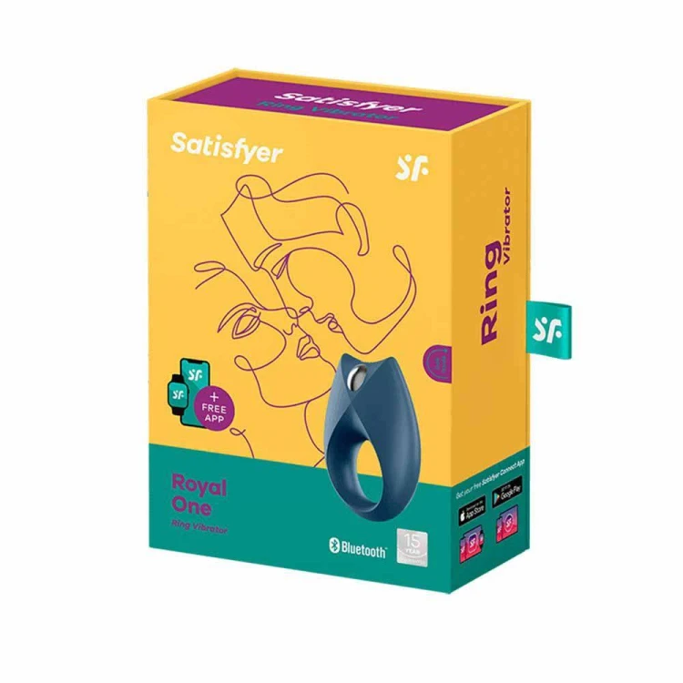 Ring - Royal One Satisfyer Bluetooth and App - Królewska rozkosz dla dwojga
