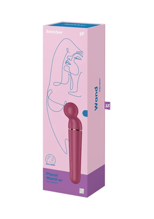 Masazer Planet Wand-er berry + rosegold w imponującym rozmiarze XXL