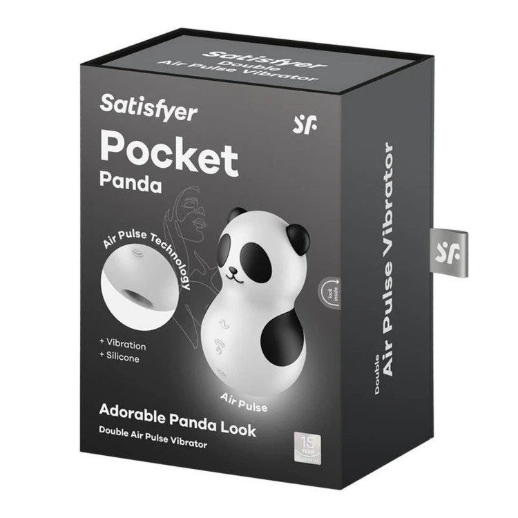 Stymulator Pocket Panda - jednocześnie wibruje i  dmucha
