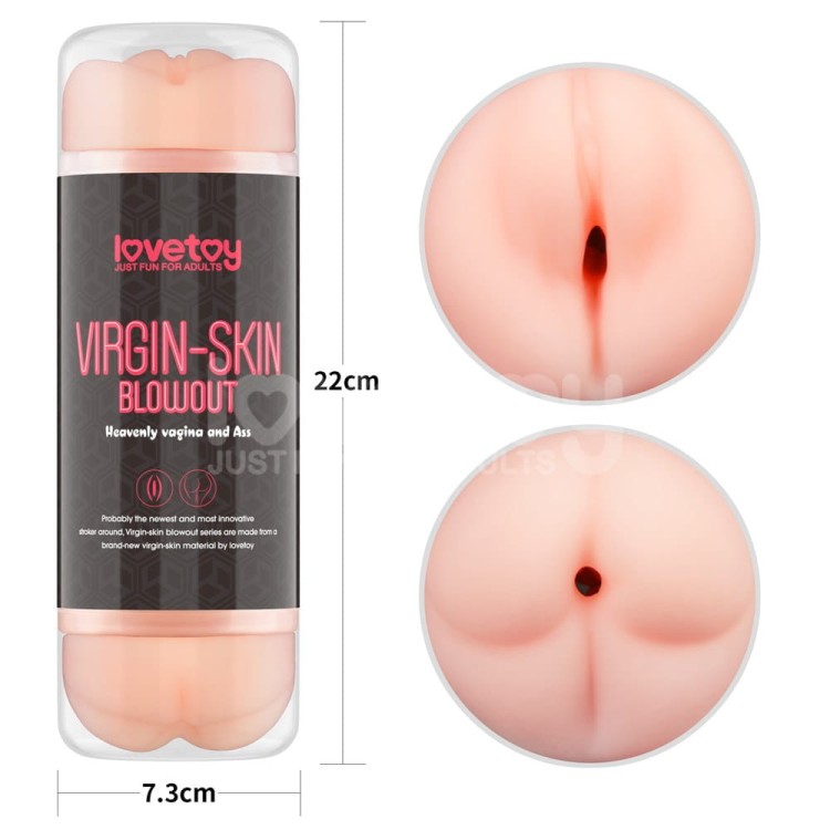 VIRGIN-SKIN BLOWOUT DOUBLE SIDE STROKER