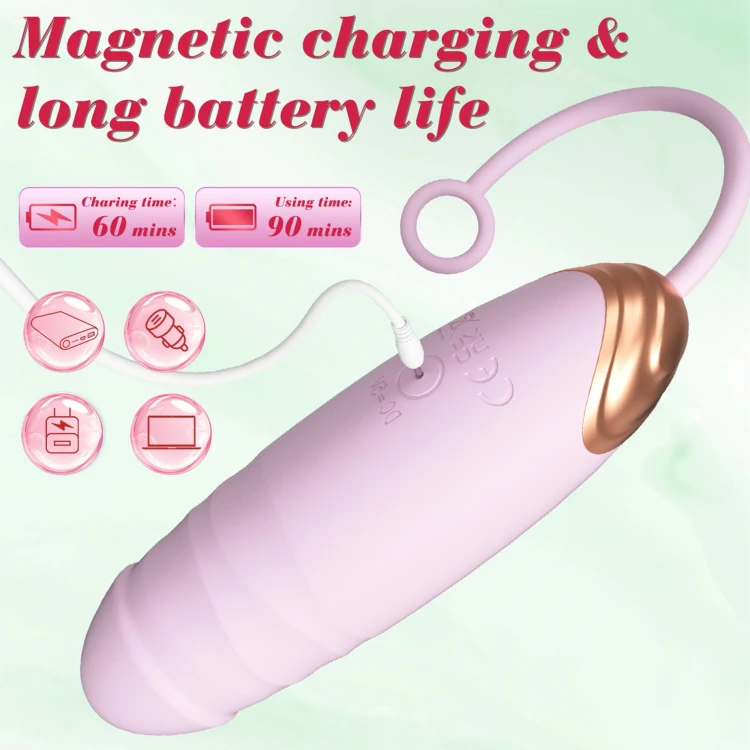 Jajeczko  Love EGG USB z podgrzewaniem i ruchem – 7 trybów, pilot